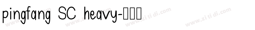 pingfang SC heavy字体转换